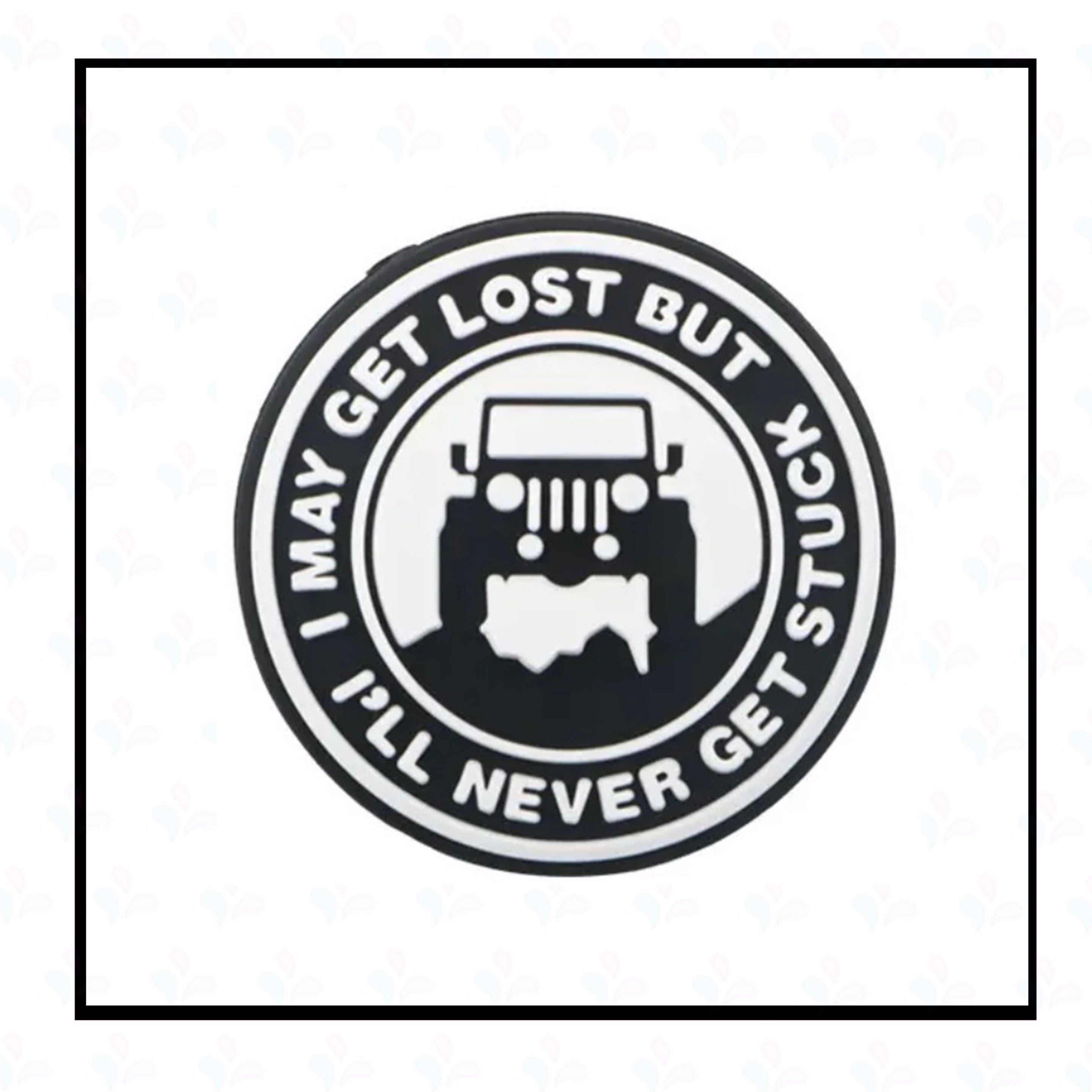 May Get Lost, Never Get Stuck Jeep Silicon Focal Bead FB351 | Fundy