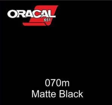 ORACAL 651 Permanent Vinyl Roll - Matte Black, 12" X 6 For Cricut, Silhouette, DIY Crafts